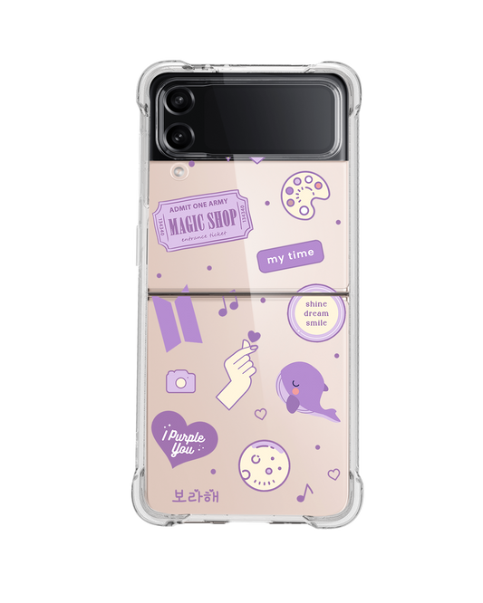 Android Flip / Fold Case - BTS Sticker Pack