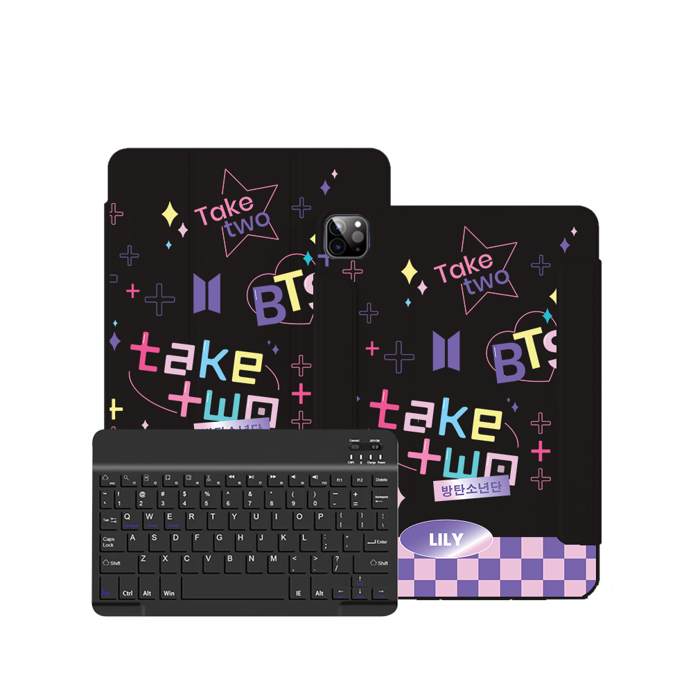 iPad / Android Tab Wireless Keyboard Flipcover - BTS Take Two