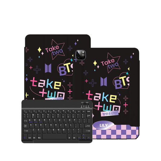 iPad / Android Tab Wireless Keyboard Flipcover - BTS Take Two