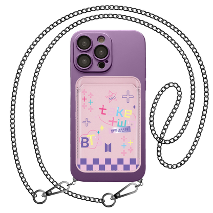 iPhone Magnetic Wallet Silicone Case - BTS Take Two
