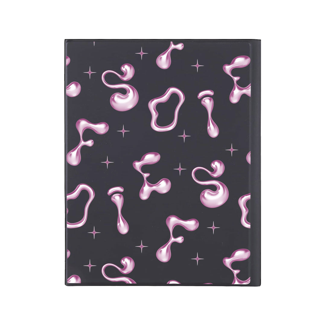 iPad / Android Tab Wireless Keyboard Flipcover - Pink Chrome Monogram