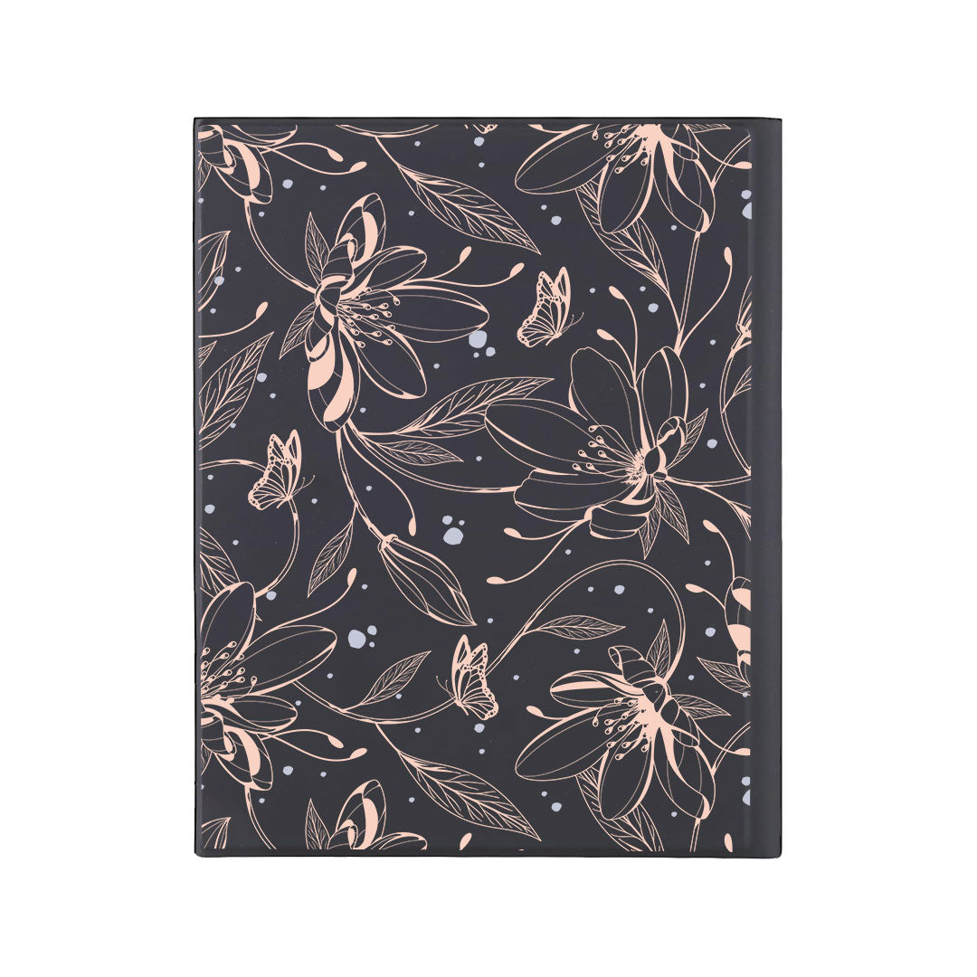 iPad / Android Tab Wireless Keyboard Flipcover - Sketchy Flower & Butterfly 1.0