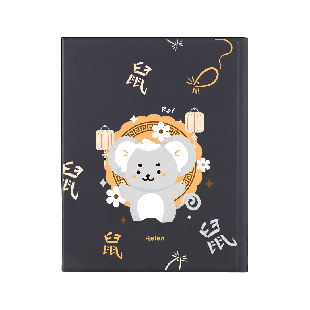 iPad / Android Tab Wireless Keyboard Flipcover - Rat (Chinese Zodiac / Shio)