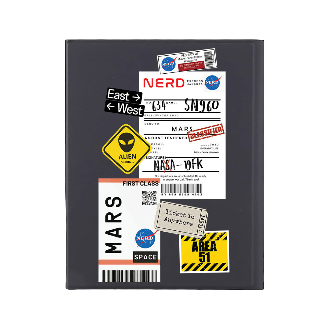 iPad / Android Tab Wireless Keyboard Flipcover - Ticket to Mars