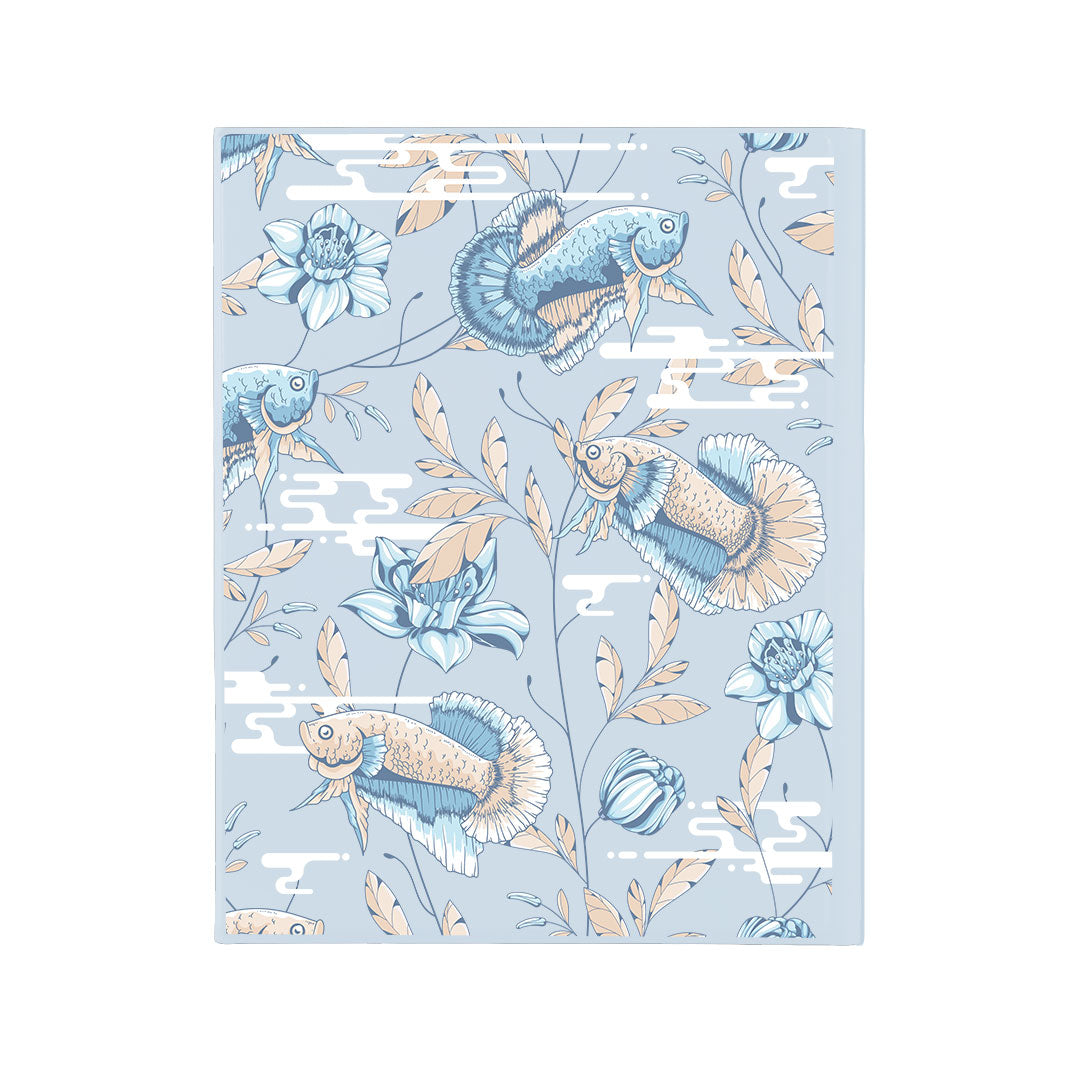 iPad / Android Tab Wireless Keyboard Flipcover - Fish & Floral 4.0