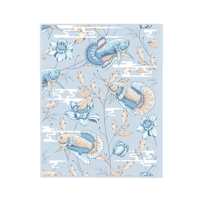 iPad / Android Tab Wireless Keyboard Flipcover - Fish & Floral 4.0