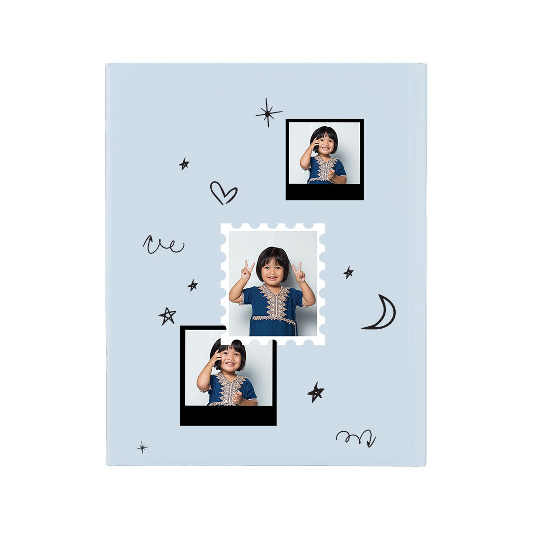iPad / Android Tab Wireless Keyboard Flipcover - Face Grid Black Polaroid