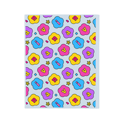 iPad / Android Tab Wireless Keyboard Flipcover - Flower Petals Monogram 4.0