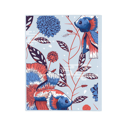 iPad / Android Tab Wireless Keyboard Flipcover - Fish & Floral 2.0