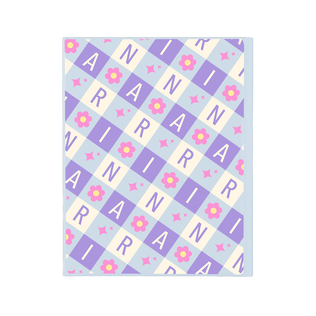 iPad / Android Tab Wireless Keyboard Flipcover - Flower Grid Monogram 3.0
