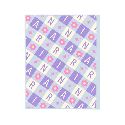 iPad / Android Tab Wireless Keyboard Flipcover - Flower Grid Monogram 3.0