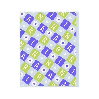 iPad / Android Tab Wireless Keyboard Flipcover - Flower Grid Monogram 5.0