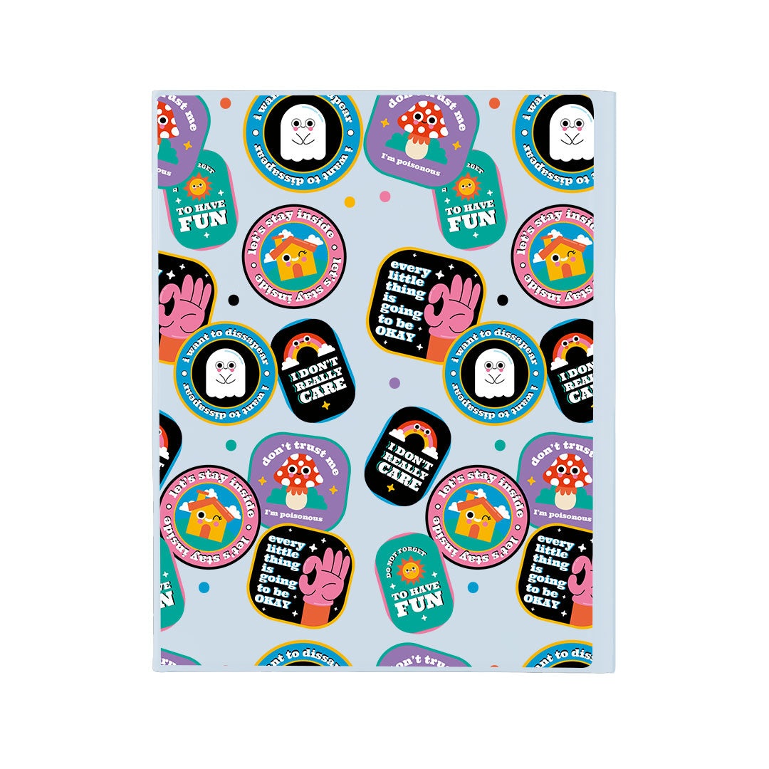 iPad / Android Tab Wireless Keyboard Flipcover - Monster Sticker Pack