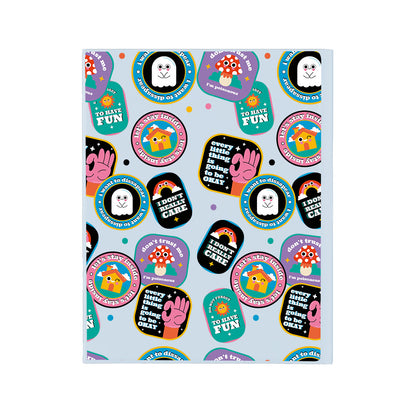 iPad / Android Tab Wireless Keyboard Flipcover - Monster Sticker Pack