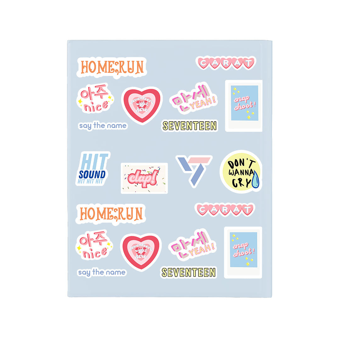 iPad / Android Tab Wireless Keyboard Flipcover - Seventeen Sticker Pack