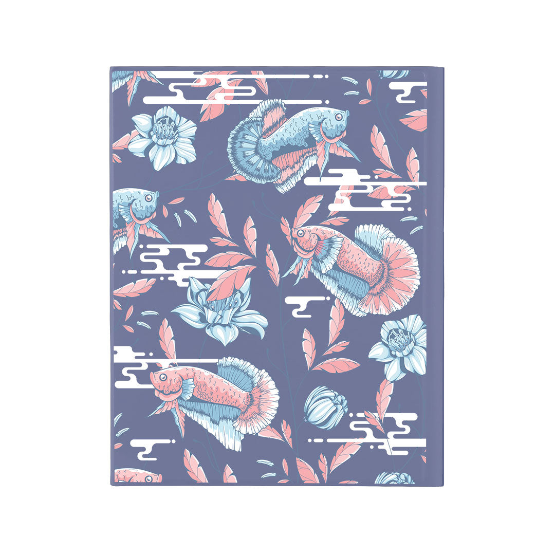 iPad / Android Tab Wireless Keyboard Flipcover - Fish & Floral 3.0