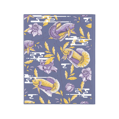 iPad / Android Tab Wireless Keyboard Flipcover - Fish & Floral 5.0
