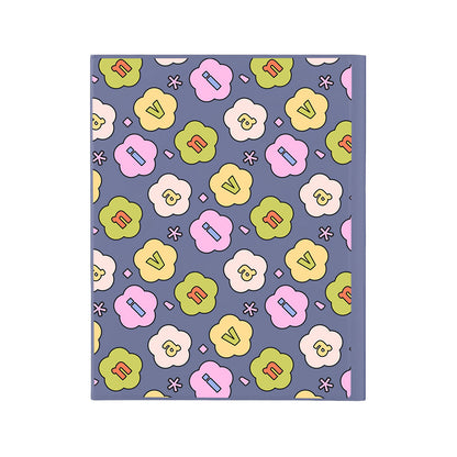iPad / Android Tab Wireless Keyboard Flipcover - Flower Petals Monogram 1.0