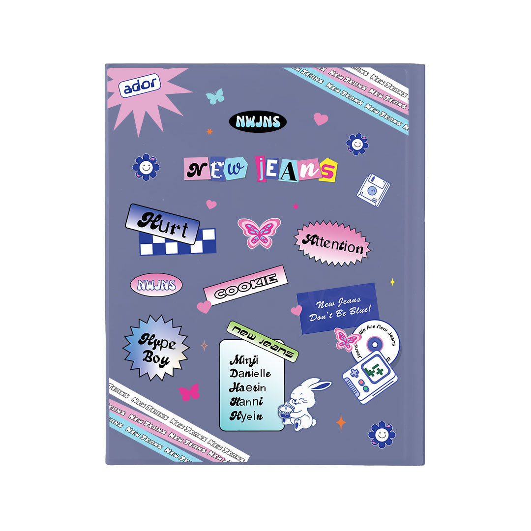 iPad / Android Tab Wireless Keyboard Flipcover - New Jeans Sticker