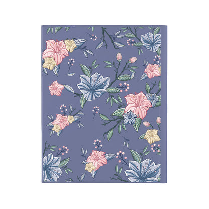 iPad / Android Tab Wireless Keyboard Flipcover - Pink & Blue Florals