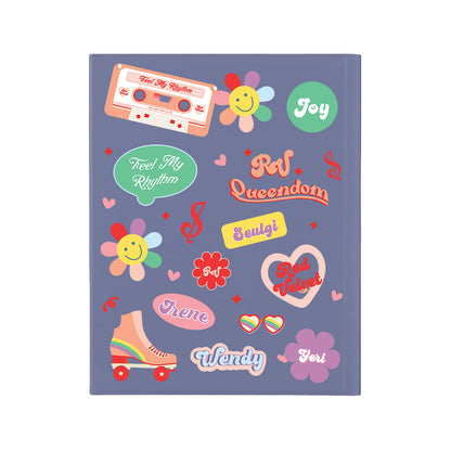 iPad / Android Tab Wireless Keyboard Flipcover - Red Velvet Sticker Pack