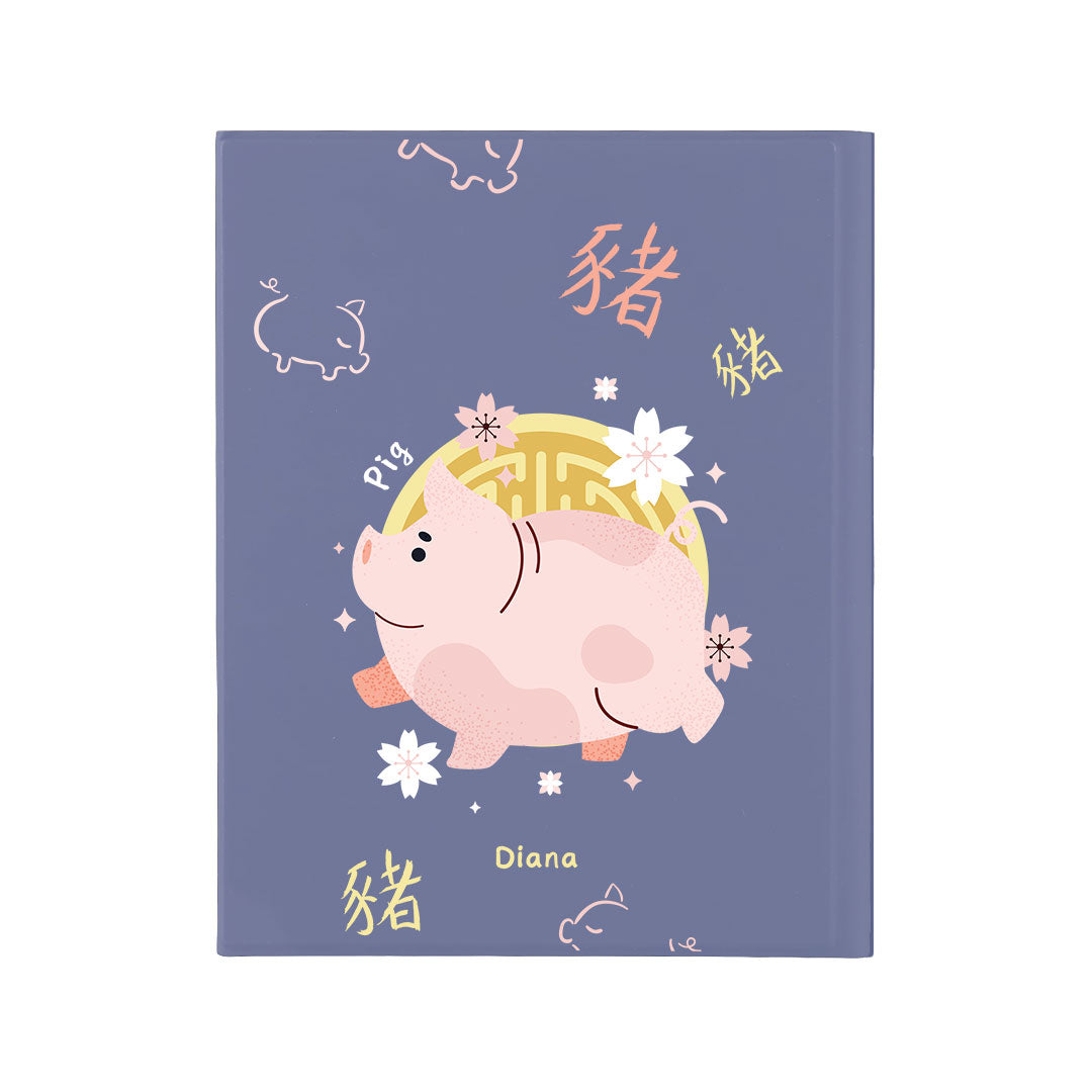 iPad / Android Tab Wireless Keyboard Flipcover - Pig (Chinese Zodiac / Shio)
