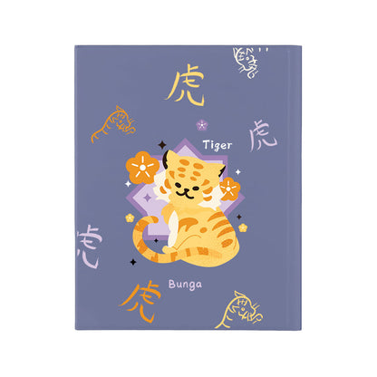 iPad / Android Tab Wireless Keyboard Flipcover - Tiger (Chinese Zodiac / Shio)