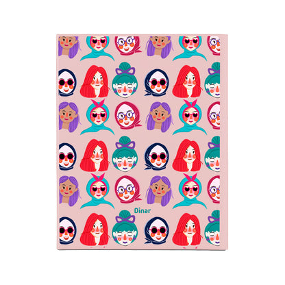 iPad / Android Tab Wireless Keyboard Flipcover - Cute Sweety Faces
