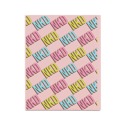 iPad / Android Tab Wireless Keyboard Flipcover - Diagonal Initial Monogram 3.0