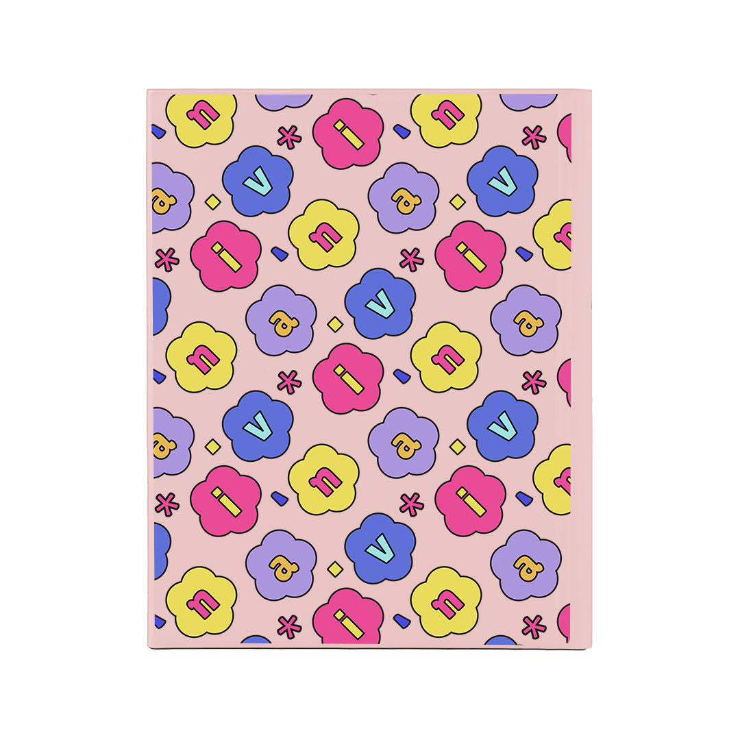iPad / Android Tab Wireless Keyboard Flipcover - Flower Petals Monogram 2.0