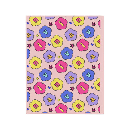iPad / Android Tab Wireless Keyboard Flipcover - Flower Petals Monogram 2.0