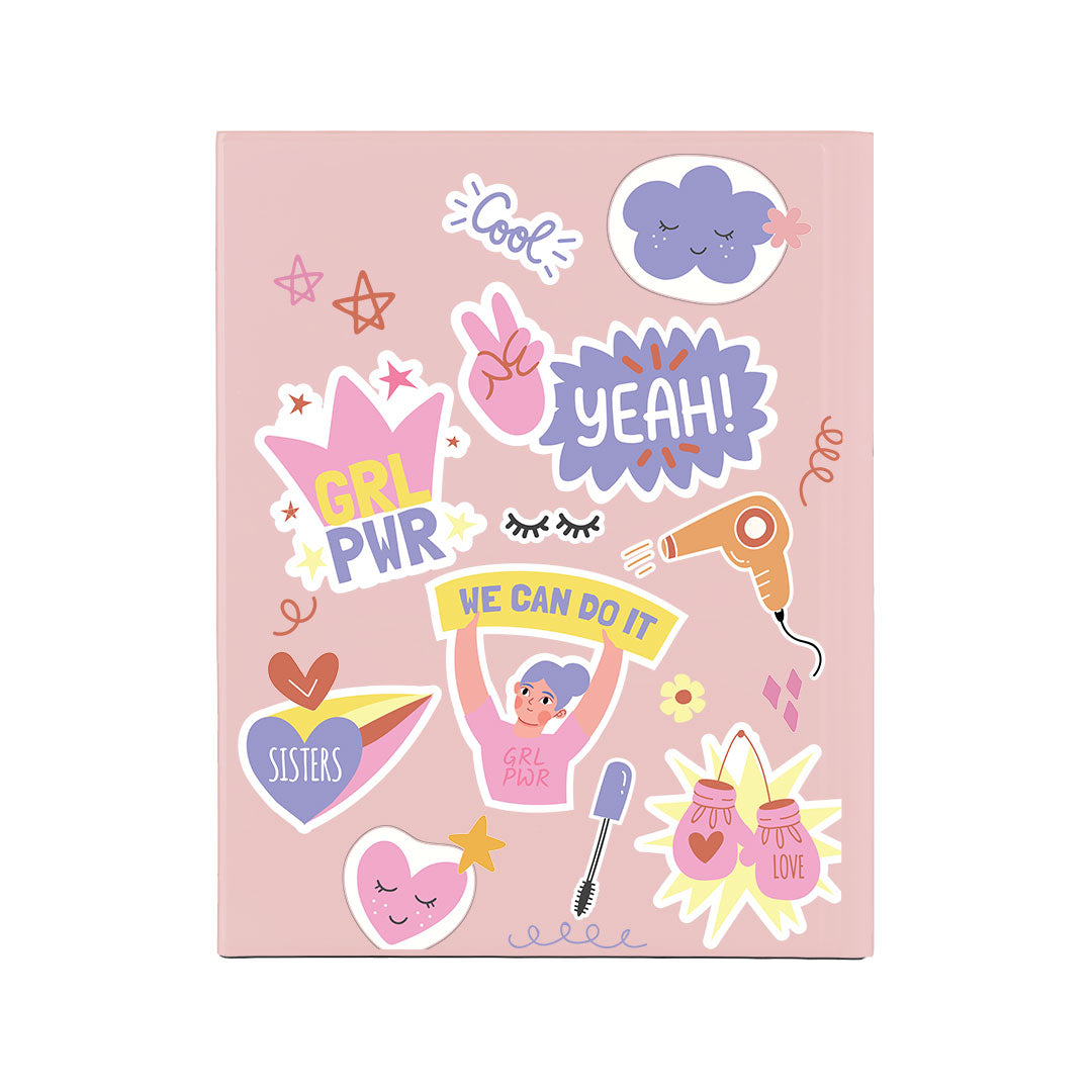 iPad / Android Tab Wireless Keyboard Flipcover - Girl Power Sticker Pack