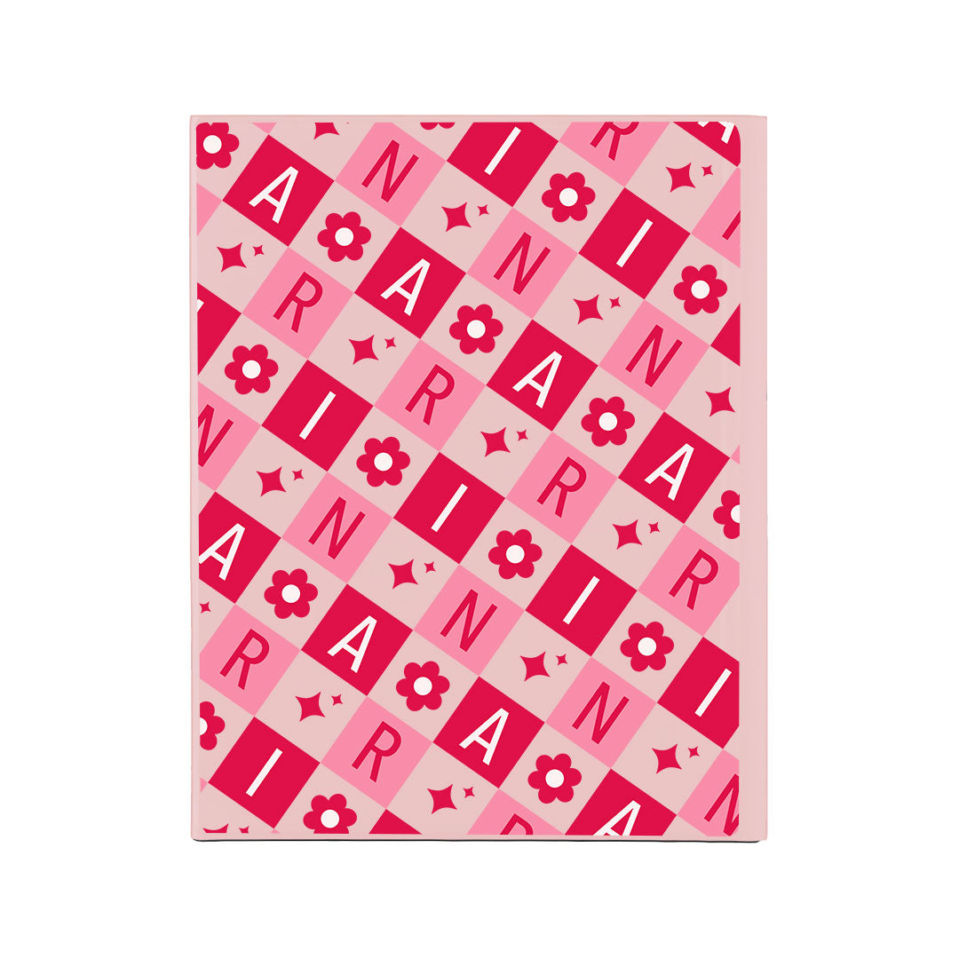 iPad / Android Tab Wireless Keyboard Flipcover - Flower Grid Monogram 1.0