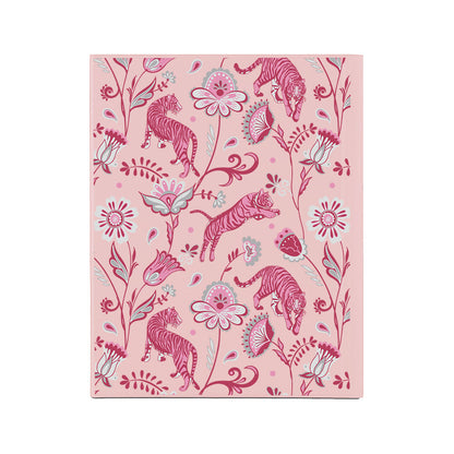 iPad / Android Tab Wireless Keyboard Flipcover - Tiger & Floral 7.0