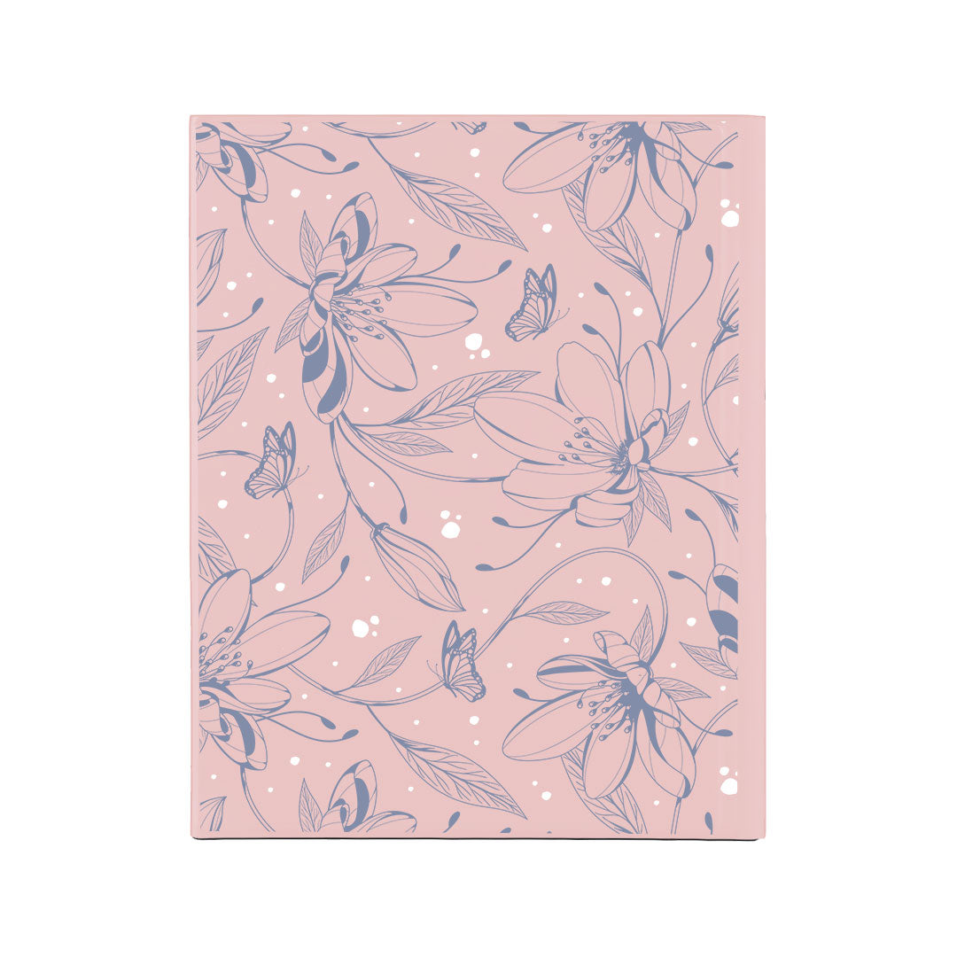 iPad / Android Tab Wireless Keyboard Flipcover - Sketchy Flower & Butterfly 2.0