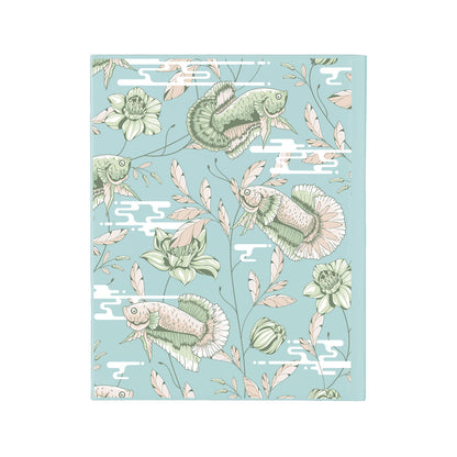 iPad / Android Tab Wireless Keyboard Flipcover - Fish & Floral 6.0