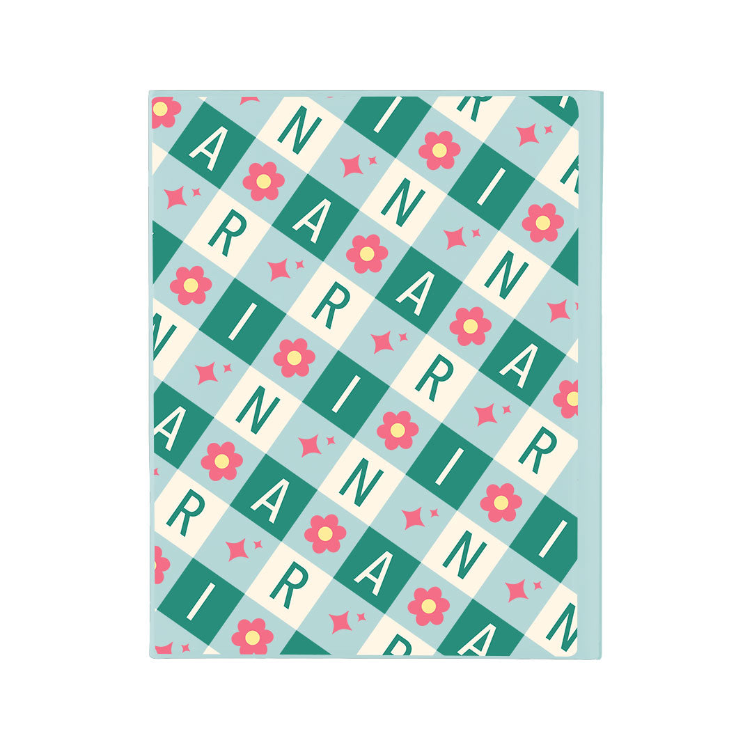 iPad / Android Tab Wireless Keyboard Flipcover - Flower Grid Monogram 4.0