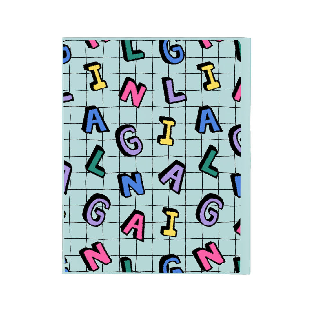 iPad / Android Tab Wireless Keyboard Flipcover - Playful Monogram 2.0