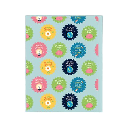 iPad / Android Tab Wireless Keyboard Flipcover - Quotes Stamps