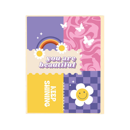 iPad / Android Tab Wireless Keyboard Flipcover - Abstract Quotes 5.0