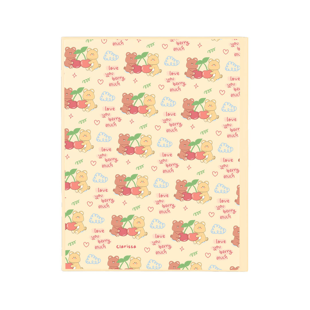 iPad / Android Tab Wireless Keyboard Flipcover - Cherry Bear Stamps