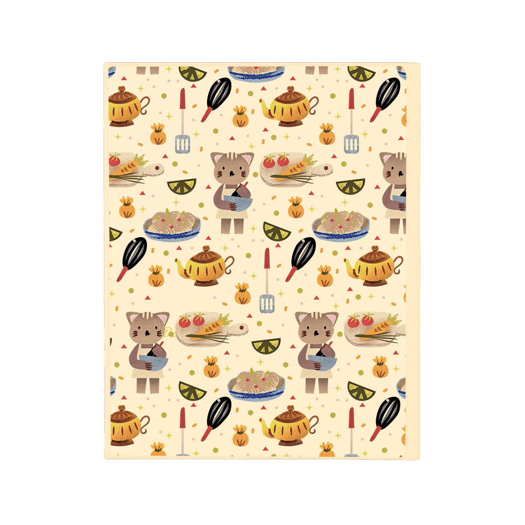 iPad / Android Tab Wireless Keyboard Flipcover - Cooking Cat