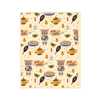 iPad / Android Tab Wireless Keyboard Flipcover - Cooking Cat