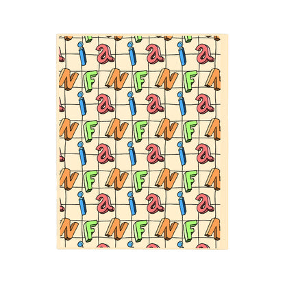 iPad / Android Tab Wireless Keyboard Flipcover - Playful Monogram