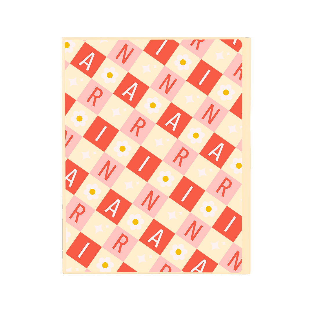 iPad / Android Tab Wireless Keyboard Flipcover - Flower Grid Monogram 2.0