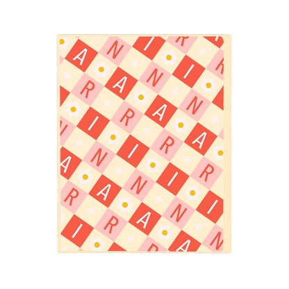 iPad / Android Tab Wireless Keyboard Flipcover - Flower Grid Monogram 2.0