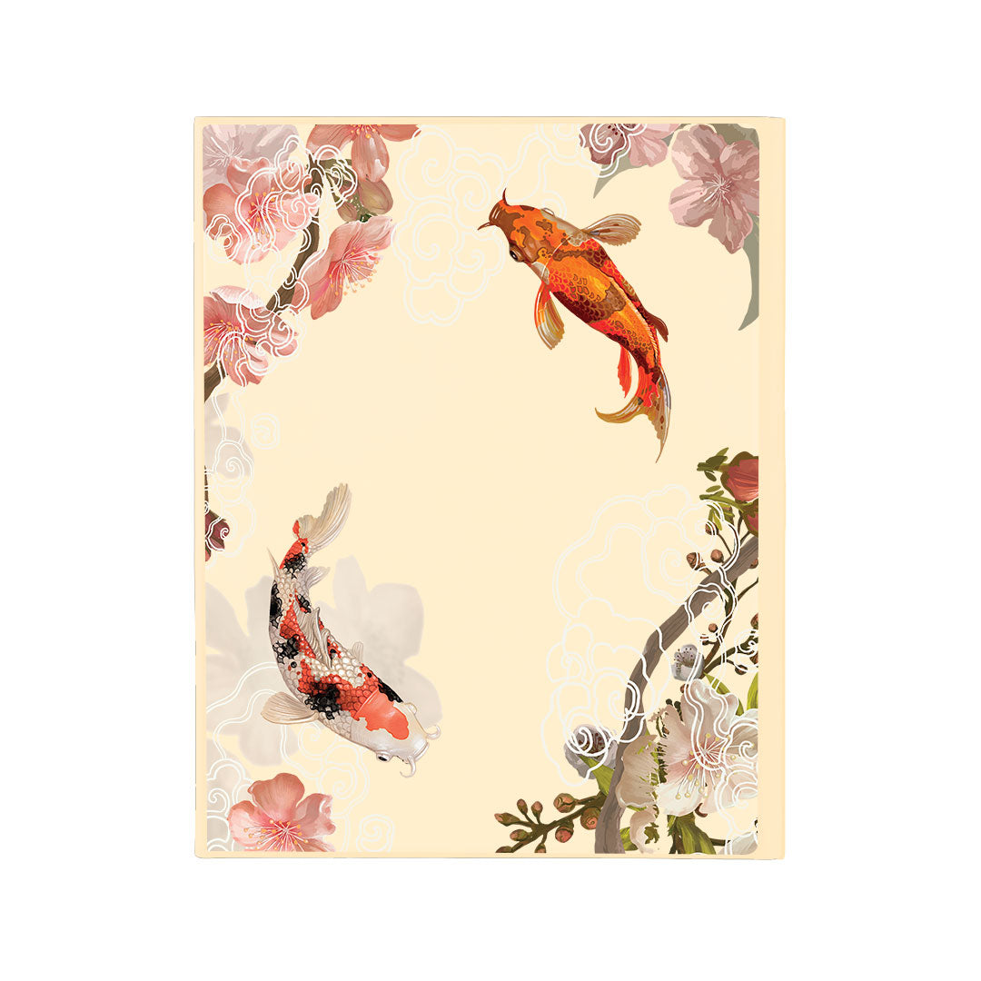 iPad / Android Tab Wireless Keyboard Flipcover - Oil Painting Koi
