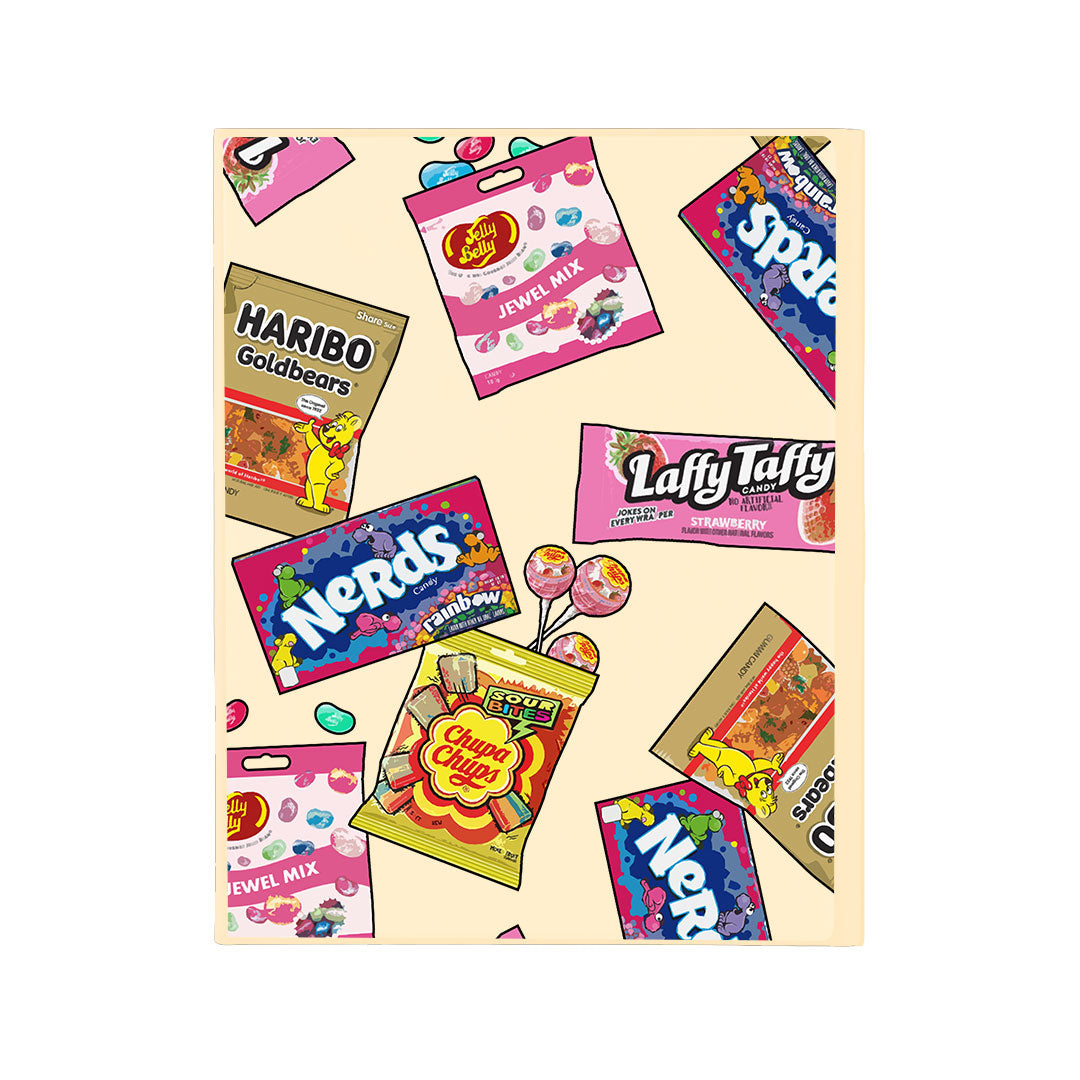 iPad / Android Tab Wireless Keyboard Flipcover - Sweets & Gummies