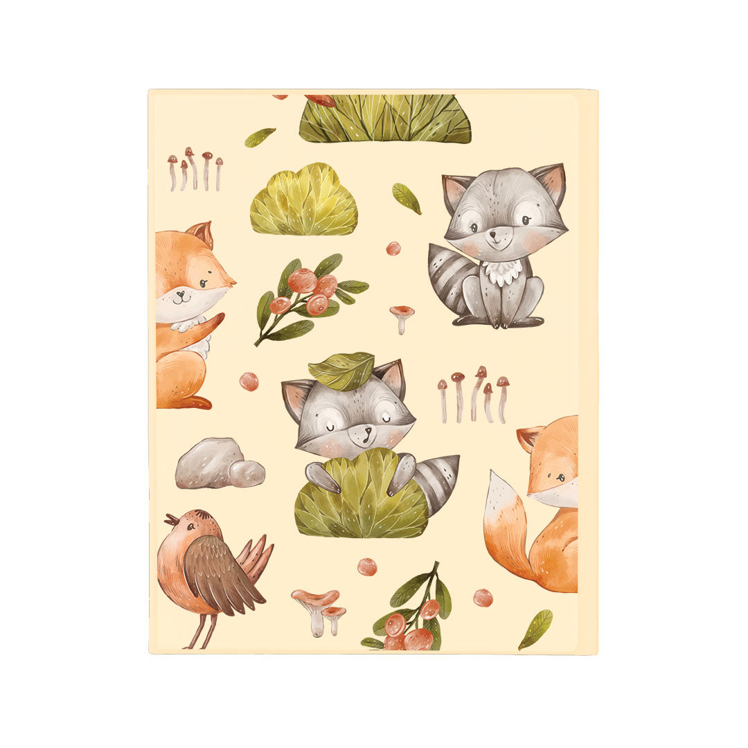 iPad / Android Tab Wireless Keyboard Flipcover - Racoon & Friends