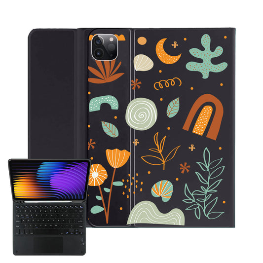 iPad / Android Tab Wireless Keyboard Flipcover - Autumn Botanical